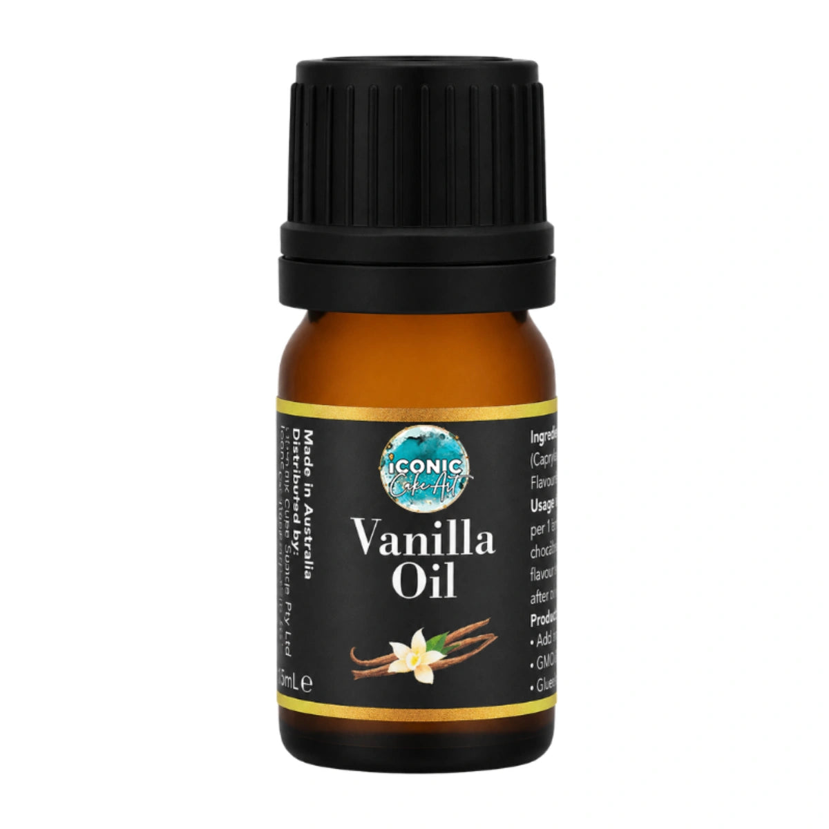 Vanilla Flavour Oil 5ml - Iconic Cake Art