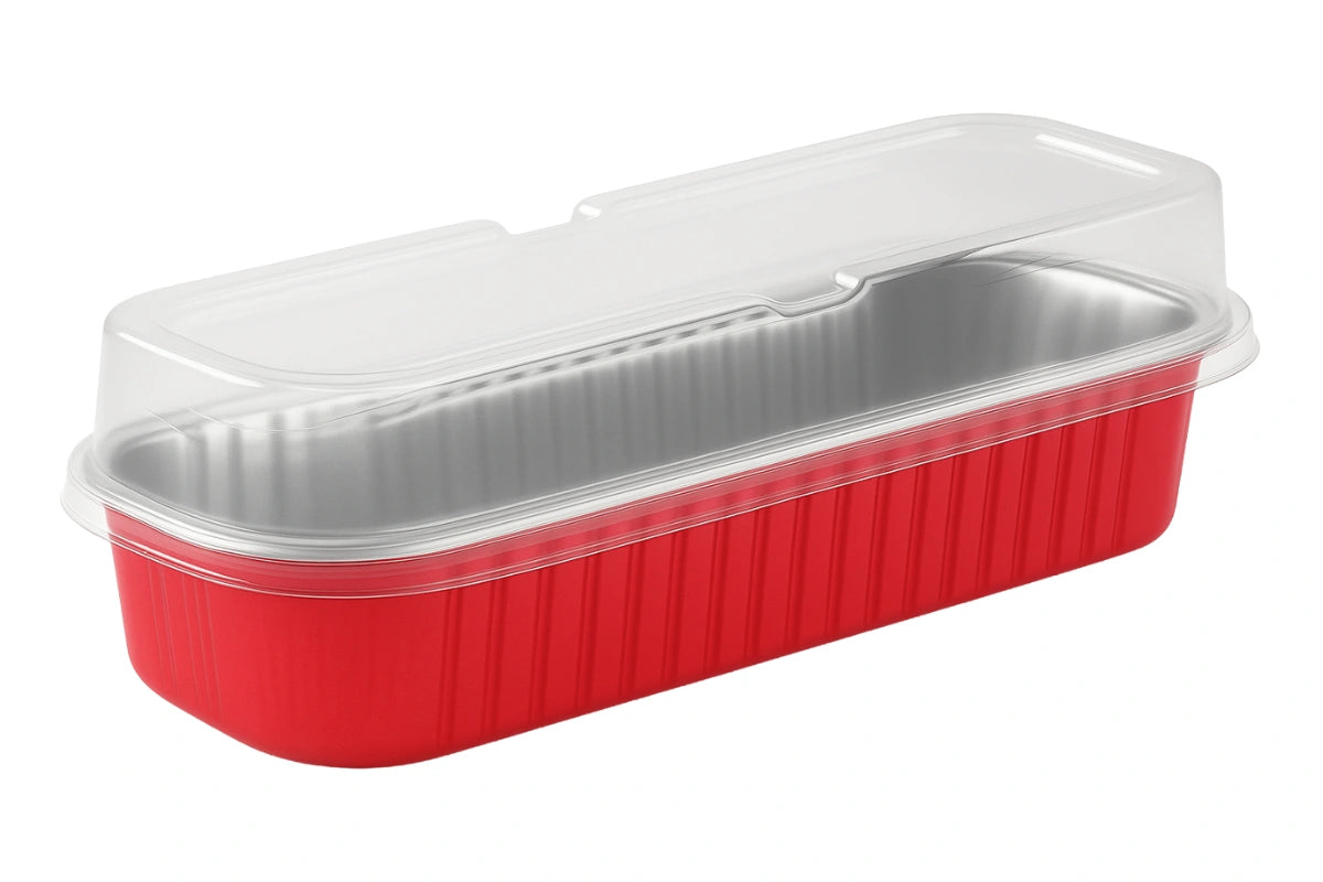 Red Trays with Lids (6 Pack) - Iconic Cake Art