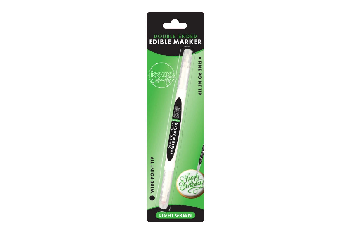 Light Green Double Ended Edible Marker - Iconic Cake Art