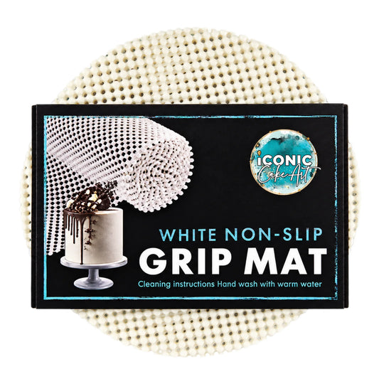 2pcs 22cm White Circle Non-Slip Grip Mat