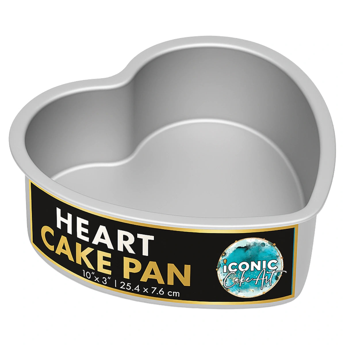 Heart Cake Pan 10 Inch x 3 Inch - Iconic Cake Art