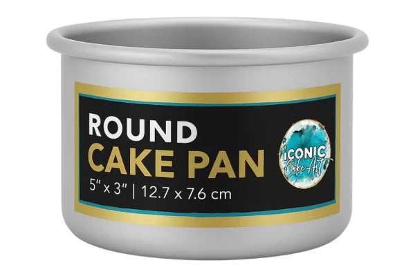 Round Cake Pan 5 Inch x 3 Inch - Iconic Cake Art