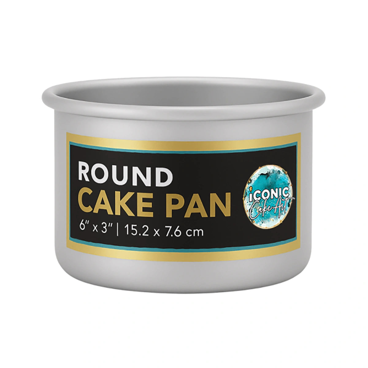 Round Cake Pan 6 Inch x 3 Inch - Iconic Cake Art