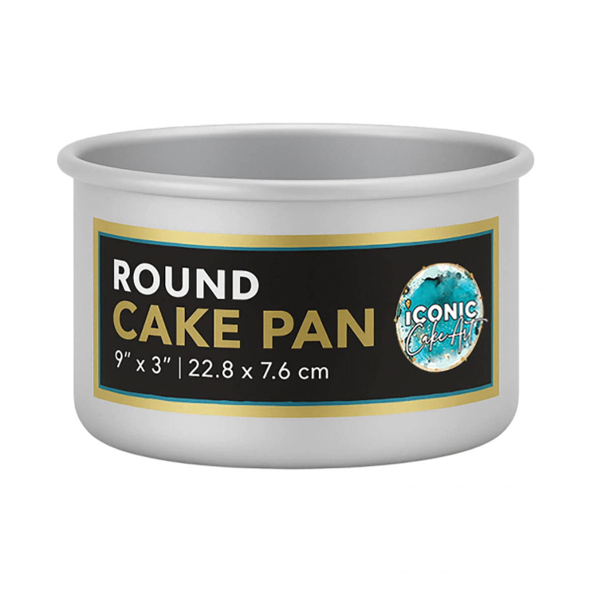 Round Cake Pan 9 Inch x 3 Inch - Iconic Cake Art