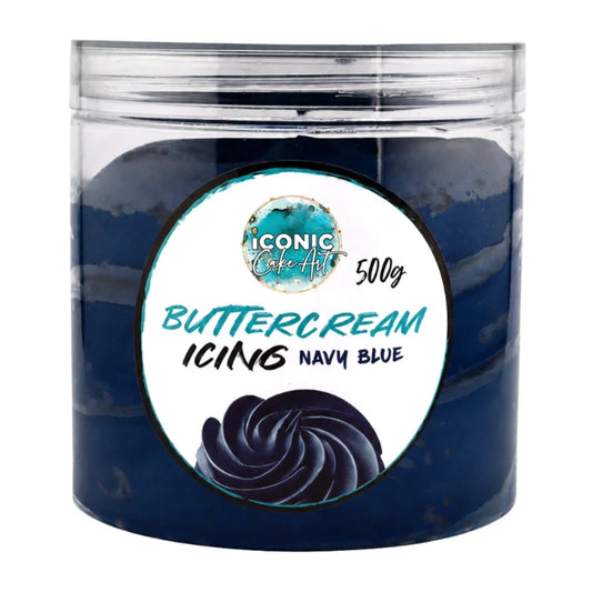 Blue Navy Ready to Use Buttercream 500g - Iconic Cake Art