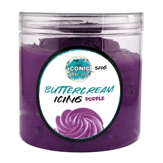 Purple Vanilla Ready to Use Buttercream 500g - Iconic Cake Art