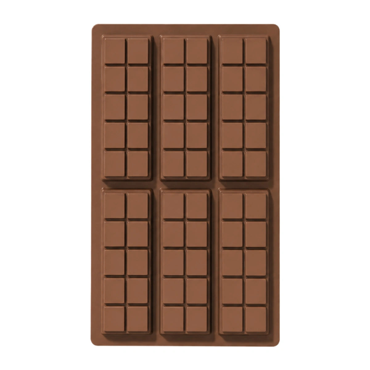 Style 2 - 6 Bars Chocolate Silicone Mould - Iconic Cake Art