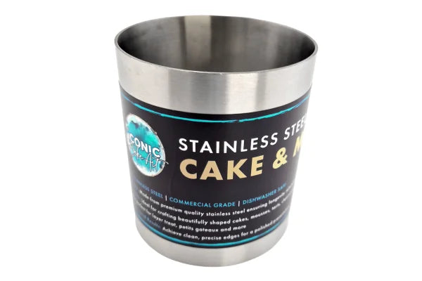 63mm x 70mm Round Mousse Ring - Iconic Cake Art