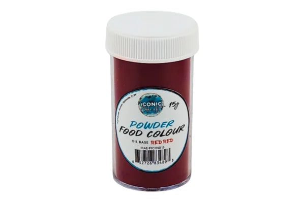 Red Oil Based Powder Colour 15g - Iconic Cake Art
