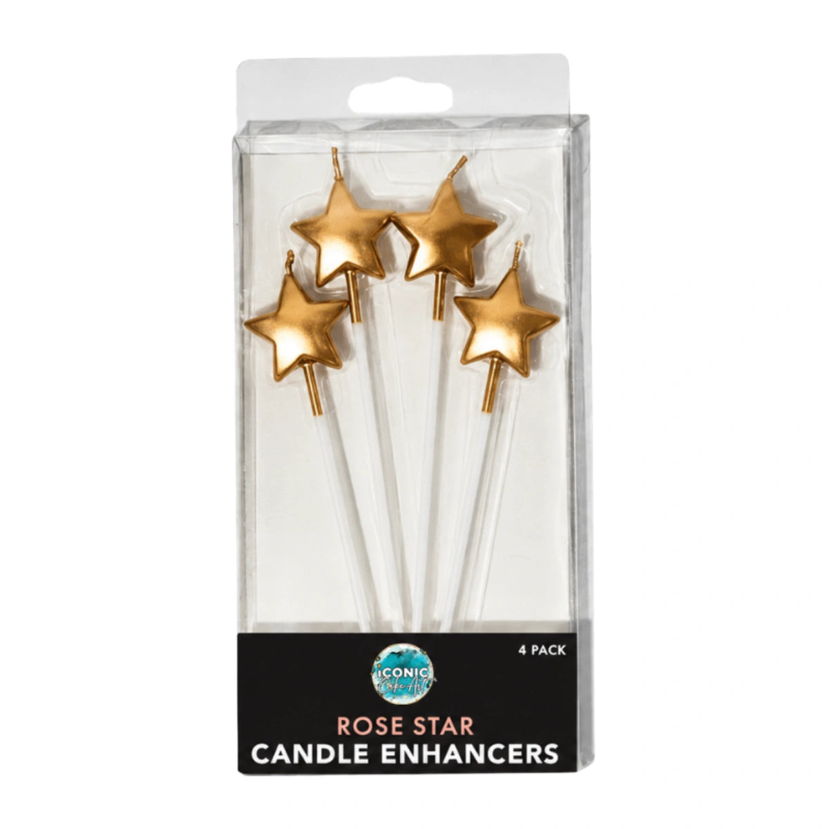 Rose Gold Star Enhancers (4 Pack) - Iconic Cake Art