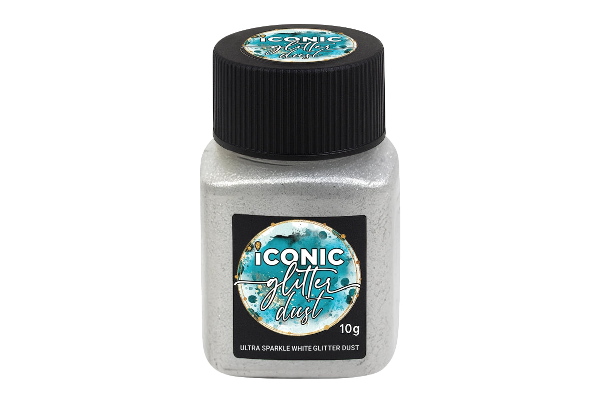 White Ultra Sparkle Dust 10g - Iconic Glitter