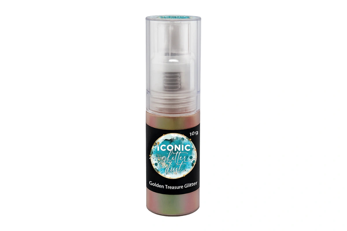 Golden Treasure Puff Dust - Iconic Glitter