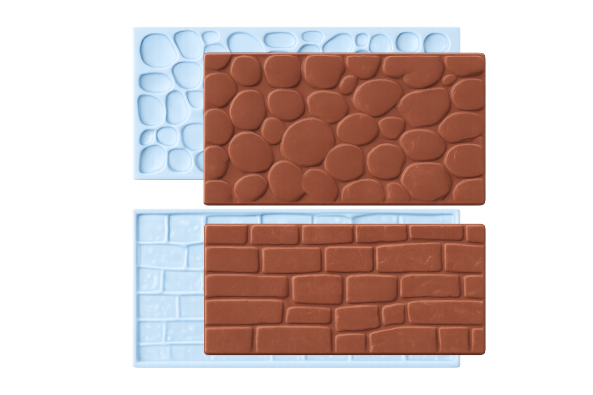 Impression Tool - 2 Piece Set - Pebble and Cobblestone