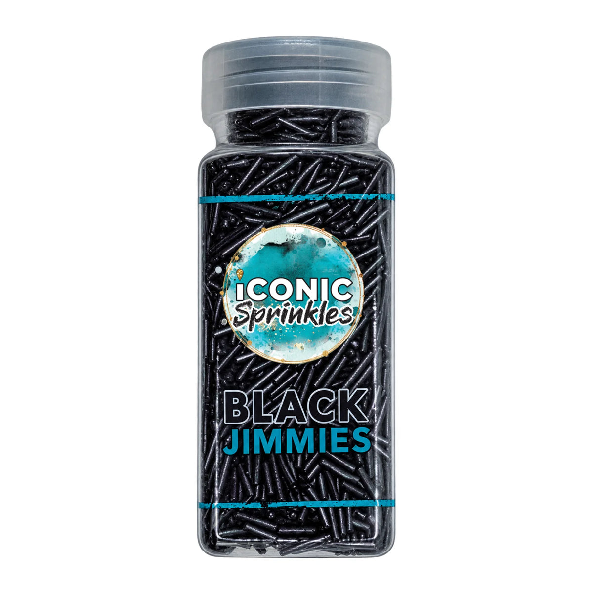 Black Pearl Jimmies 75g - Iconic Sprinkles
