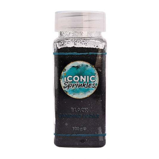 Black Sanding Sugar 100g - Iconic Sprinkles