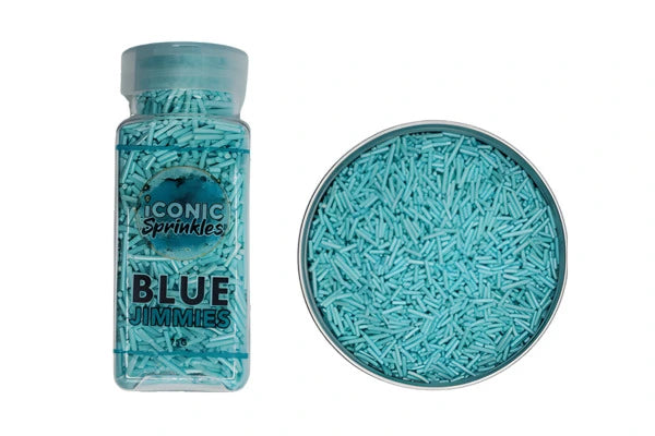 Blue Pearl Jimmies 75g - Iconic Sprinkles