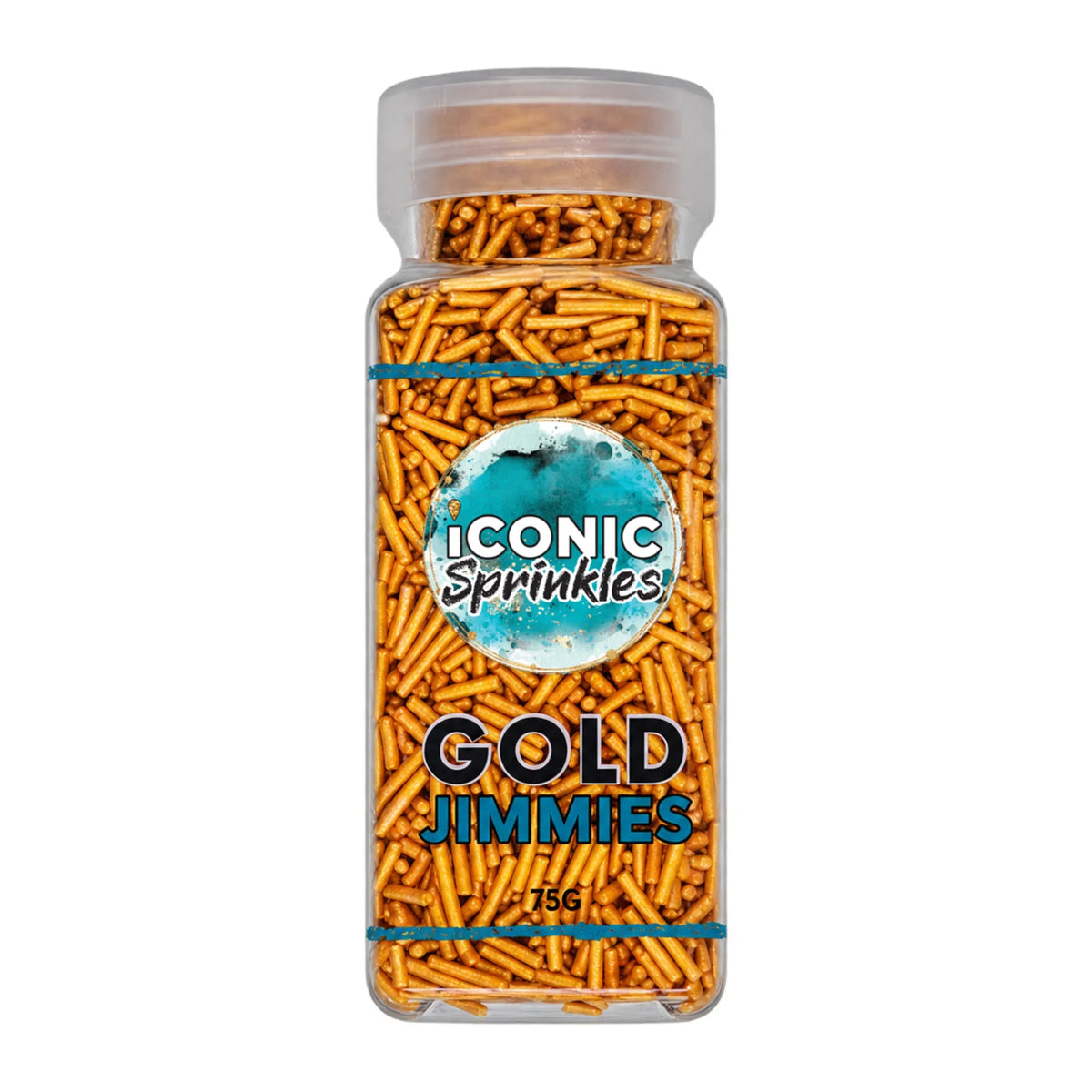 Gold Jimmies 75g - Iconic Sprinkles