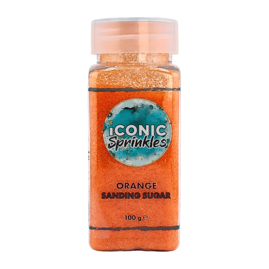 Orange Sanding Sugar 100g - Iconic Sprinkles