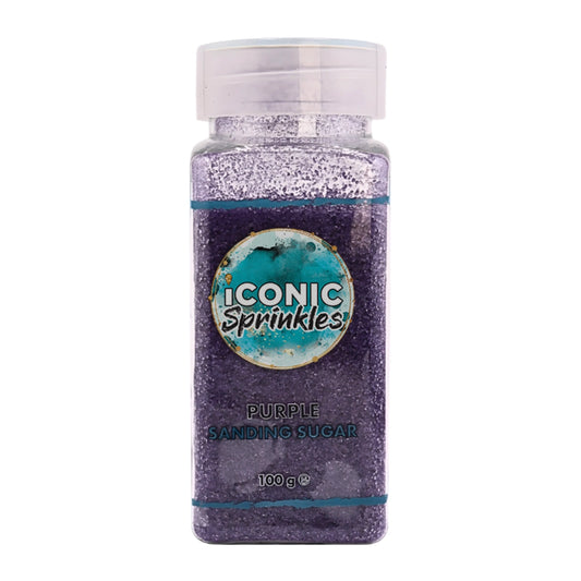 Purple Sanding Sugar 100g - Iconic Sprinkles