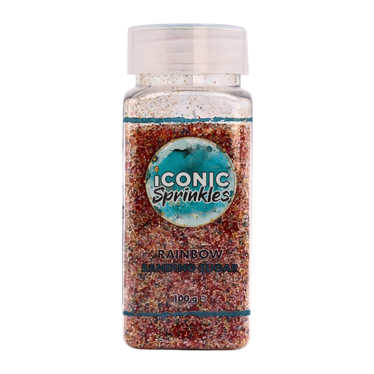 Rainbow Sanding Sugar 100g - Iconic Sprinkles