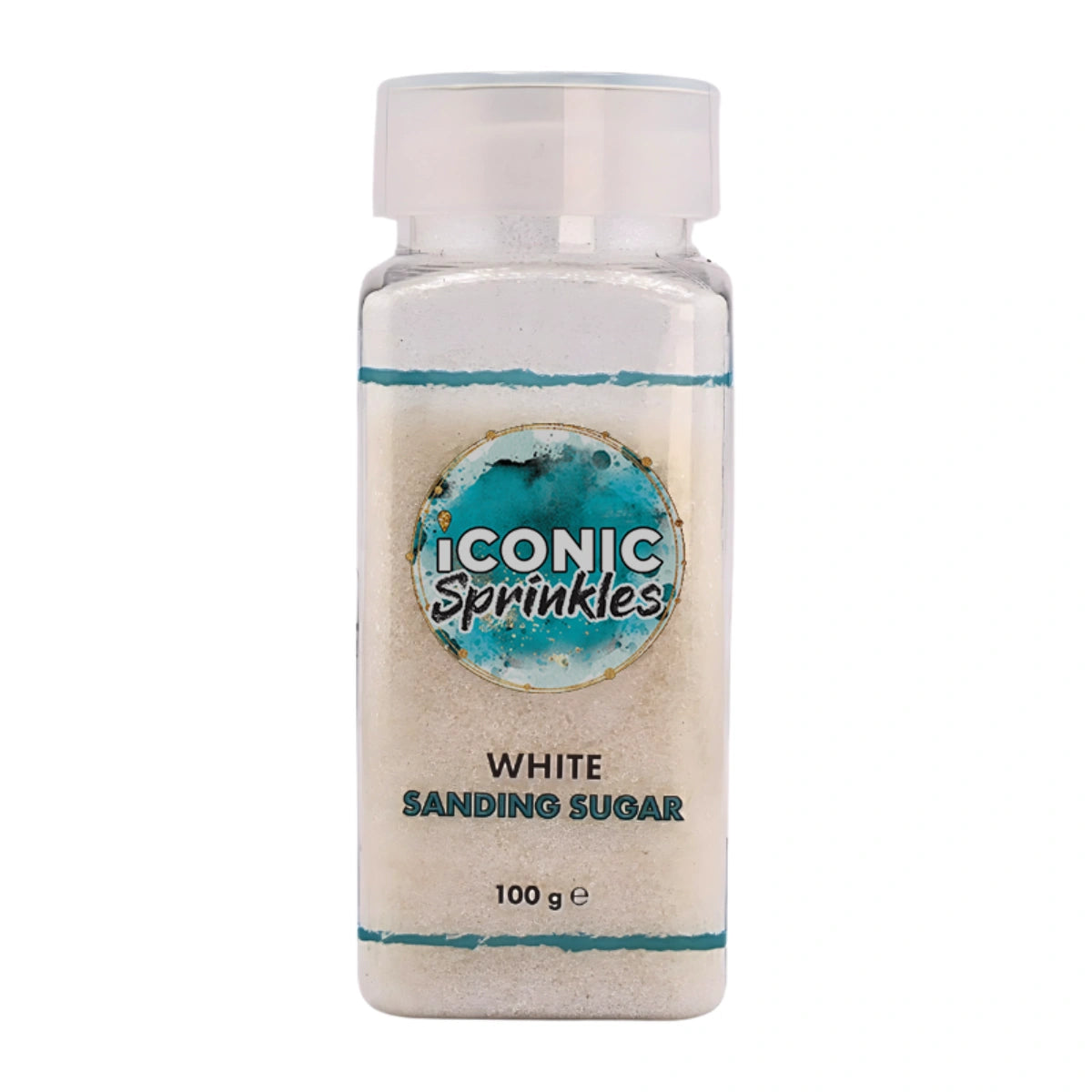 White Sanding Sugar 100g - Iconic Sprinkles