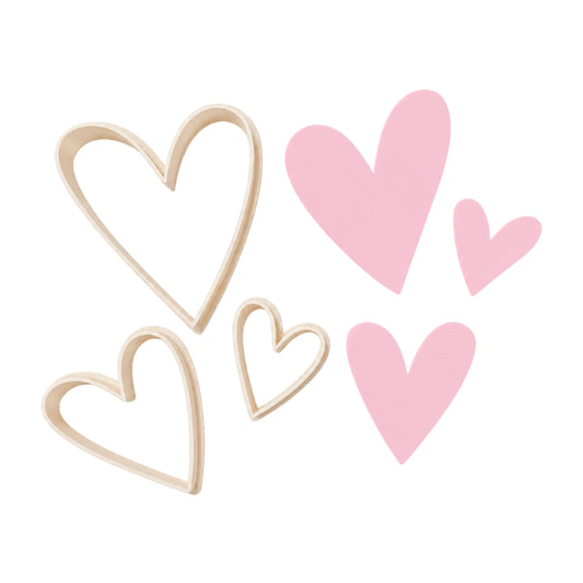 Heart Cutter Triple Set - Little Biskut