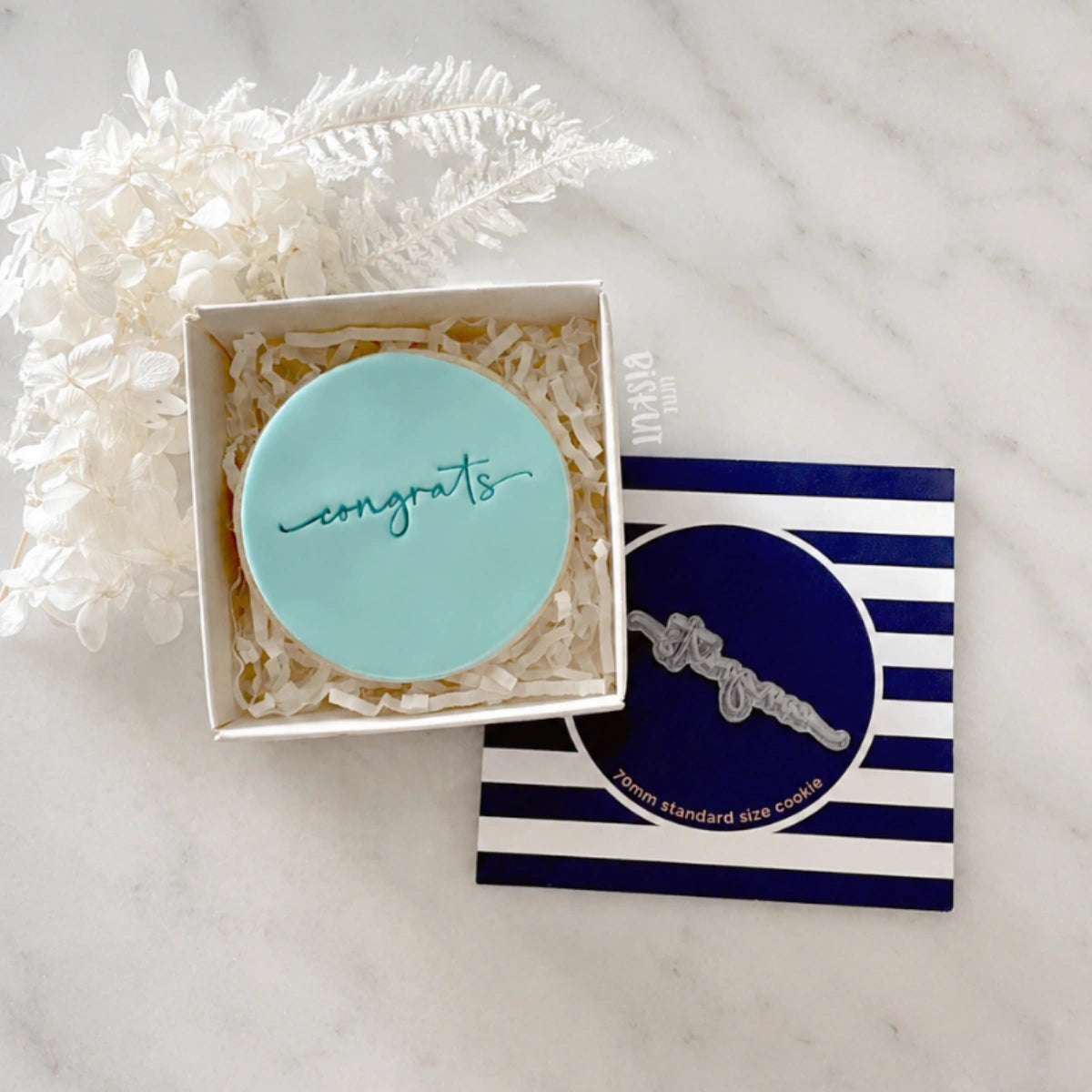 Congrats Tiny Text Stamp - Little Biskut