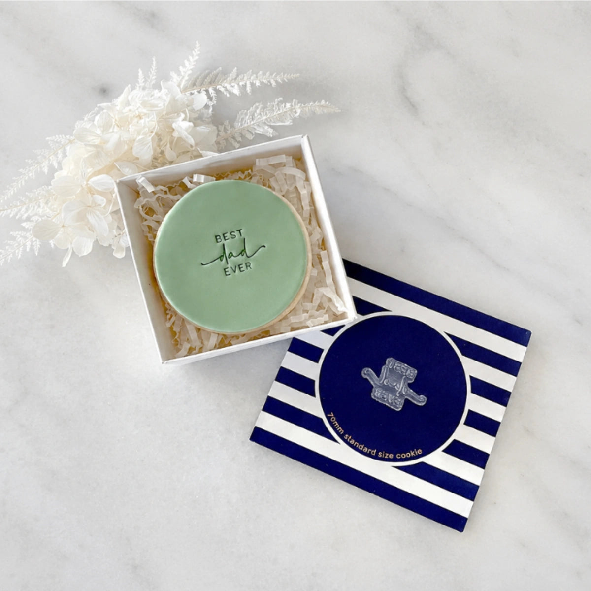 Best Dad Ever Tiny Text Stamp - Little Biskut