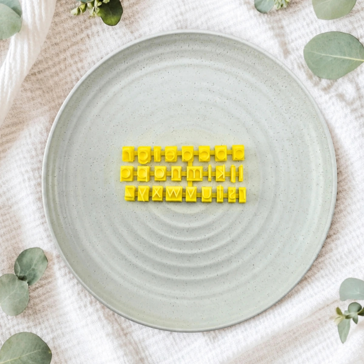 Number Set Only Modern Letter Stamps - Custom Cookie Cutters