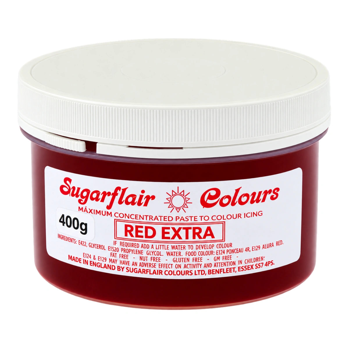 Red Extra Paste 400g - Sugarflair