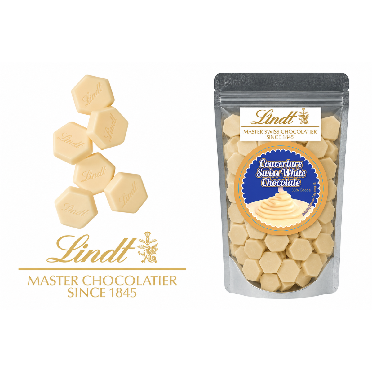 Chocolate Piccoli Swiss Premium Couverture White Bag 500g - Lindt