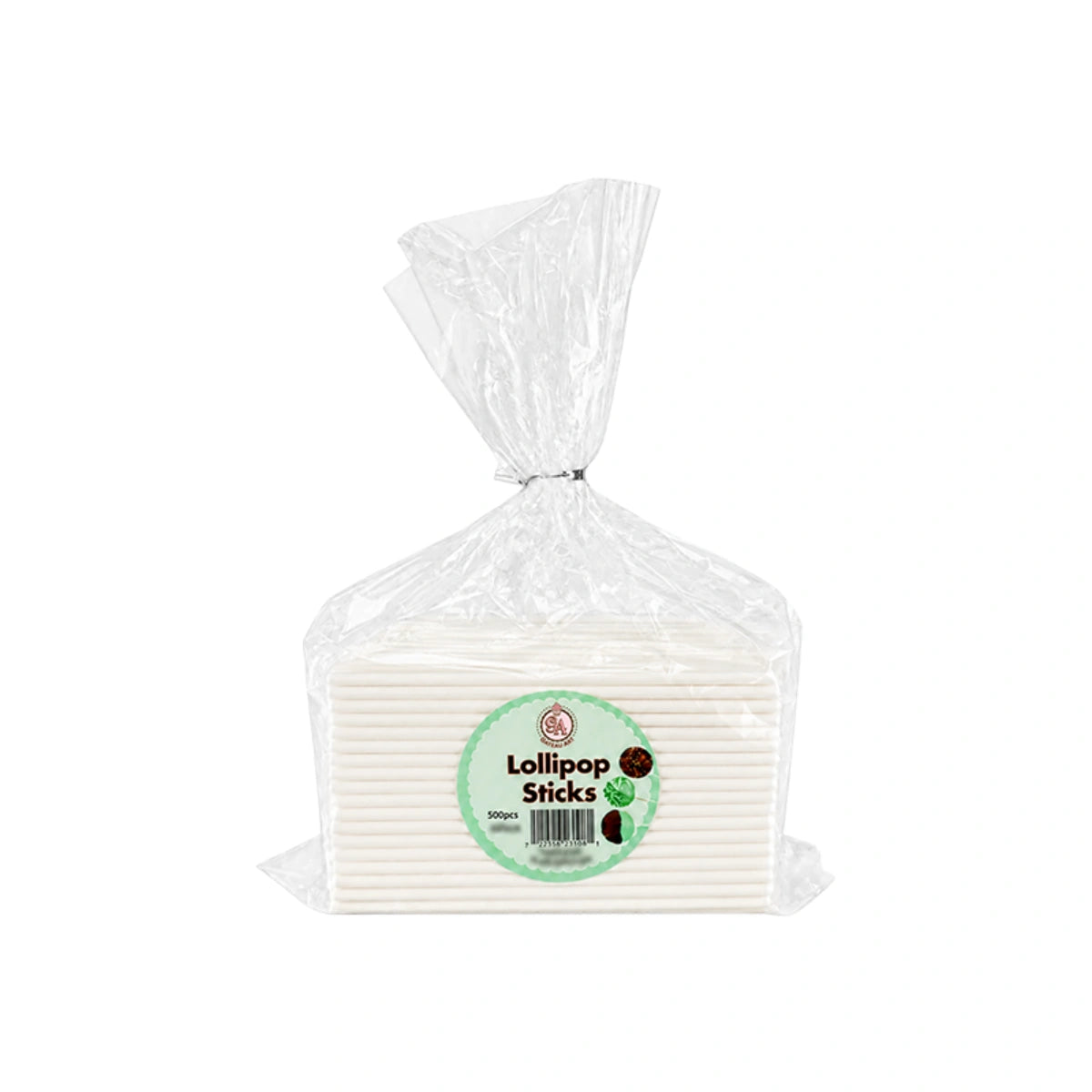 White Lollipop Sticks 6 Inch (500 Pack) - Iconic Cake Art