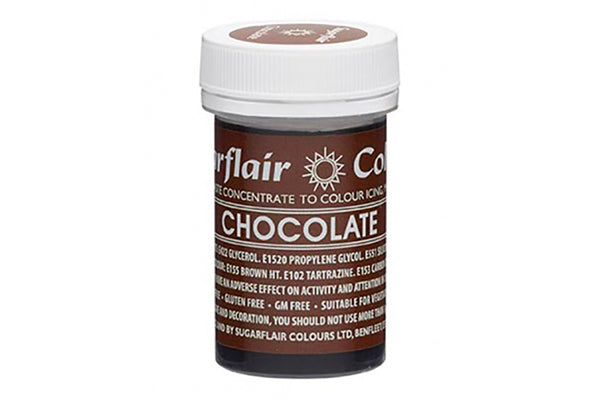 Chocolate Spectral Paste - Fondant and Buttercream Colour 25g - Sugarflair