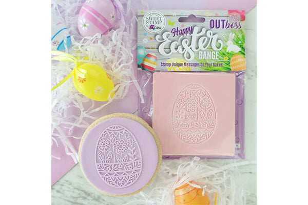 Floral Egg Outboss Easter - Sweet Stamp