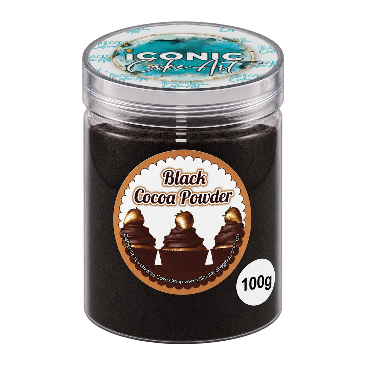 Black Cocoa Powder 100g - Iconic Cake Art