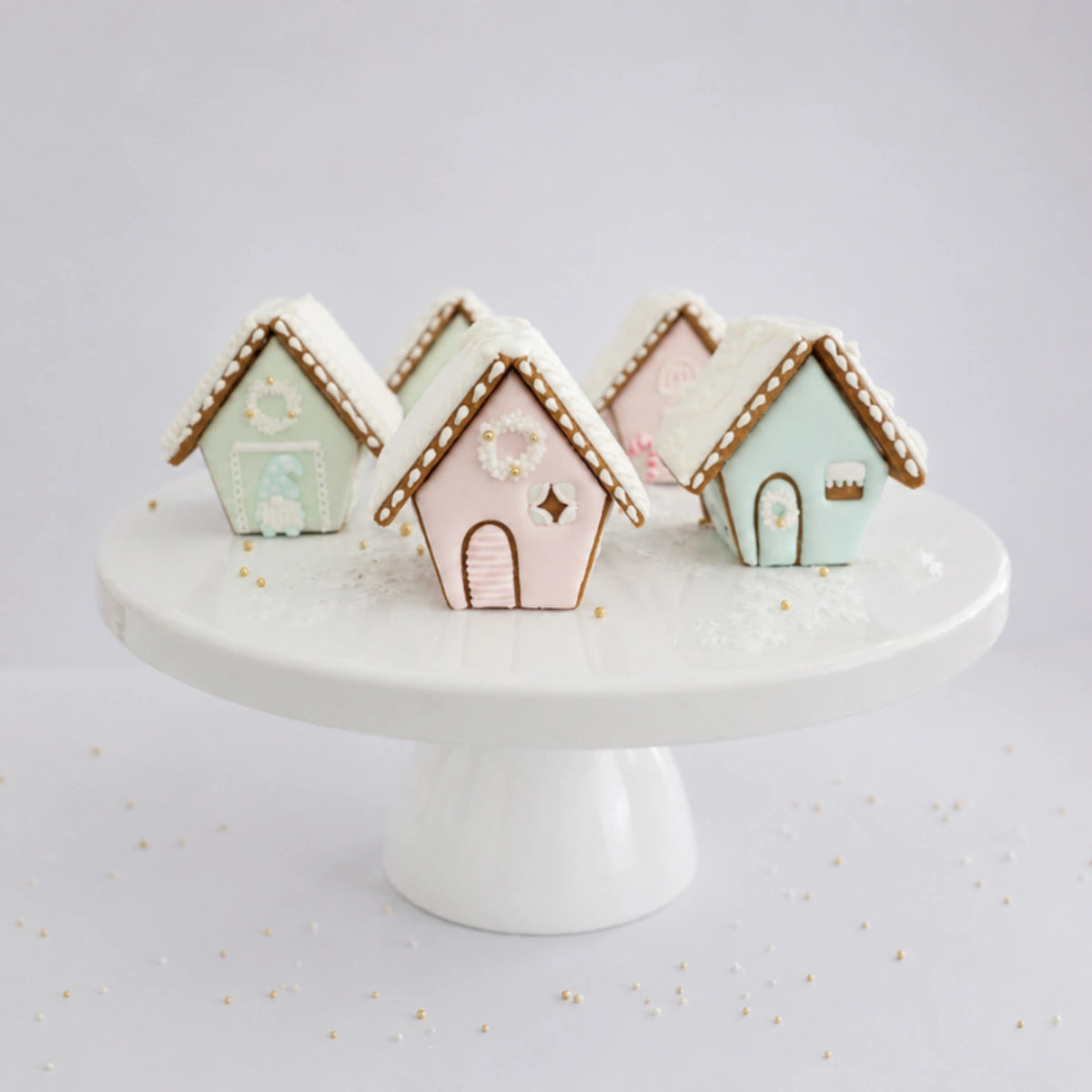 Gingerbread Cottage Cutter (Miss Biscuit) - Mini Set - Custom Cookie Cutters