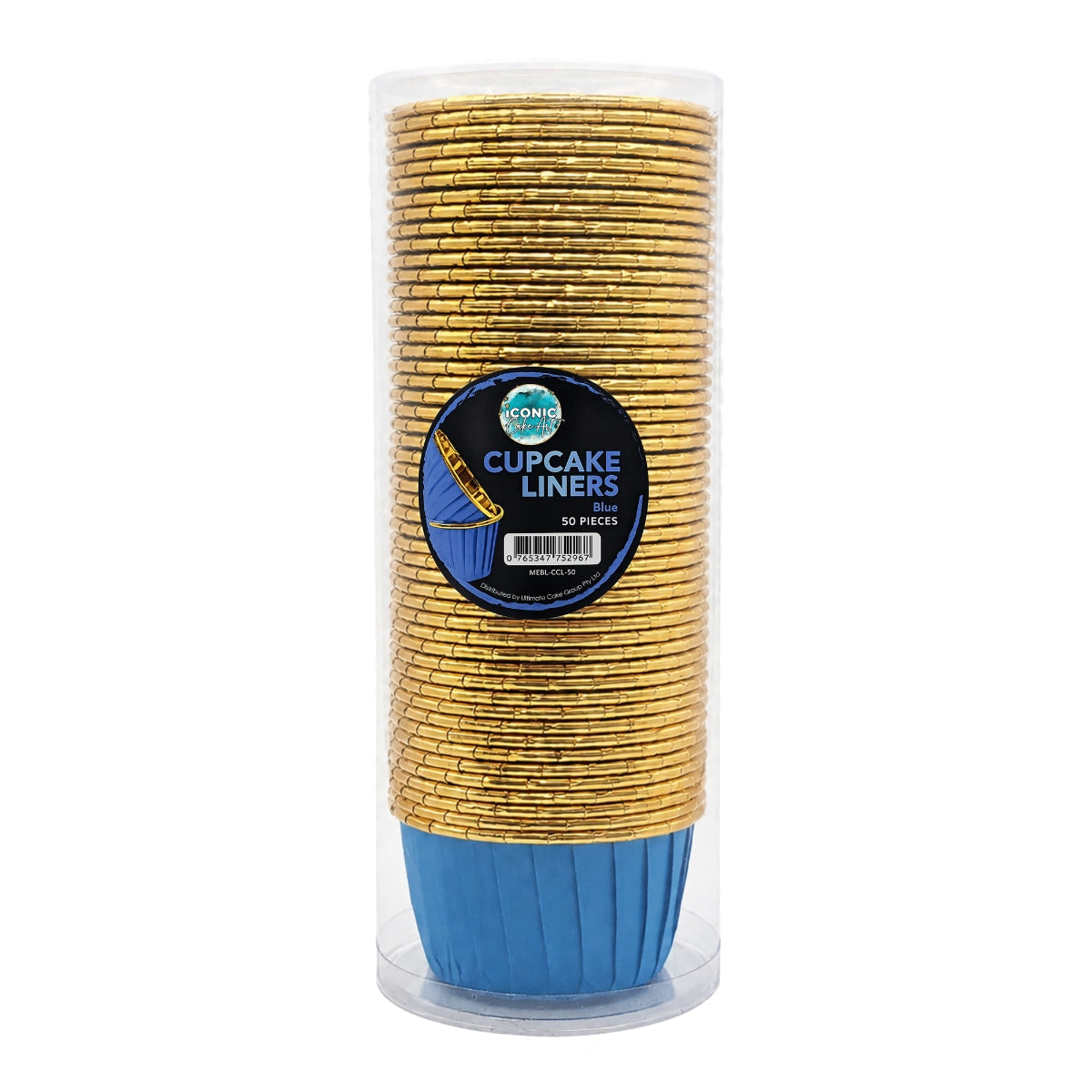Blue Cupcake Liners (50 Pack) - Iconic Cake Art