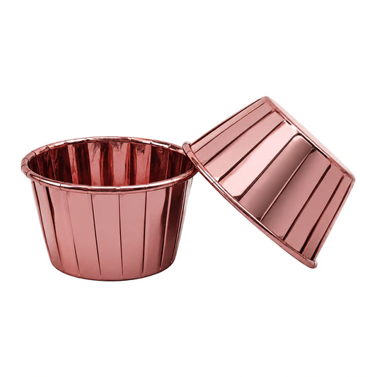 Pink - Metallic Cupcake Liners - 50Pcs