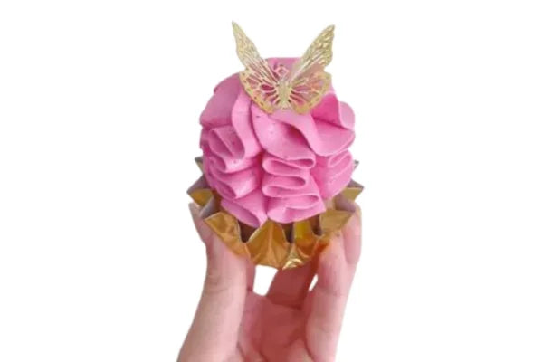 Gold 96 Cups Ripple Cupcake Liners - Moreish by Monica Cavallaro