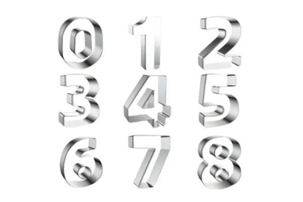 Number Cutter Set 10cm - Iconic Cake Art
