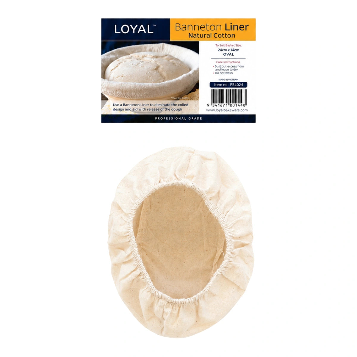 Banneton Liner For Proofing Basket Oval 24x14cm - Loyal