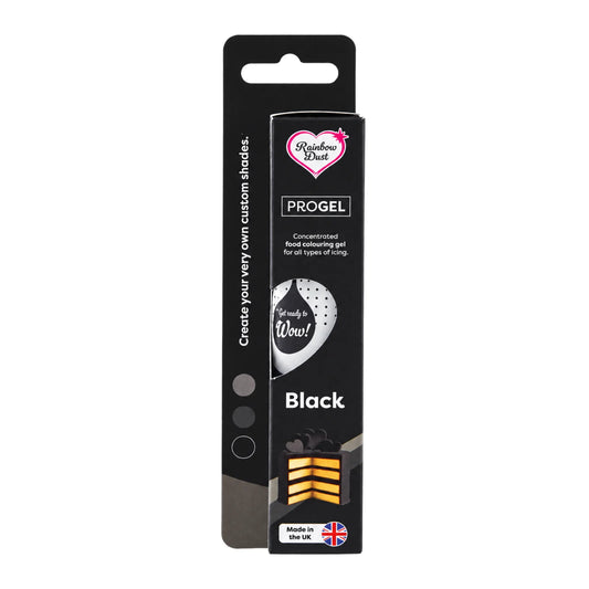 Black ProGel Food Colour 25g - Rainbow Dust