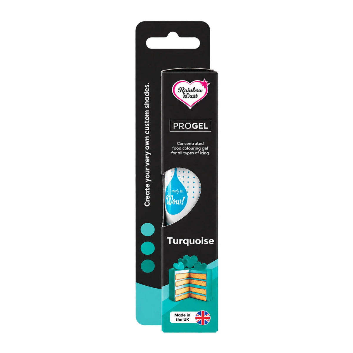 Turquoise ProGel Food Colour 25g - Rainbow Dust