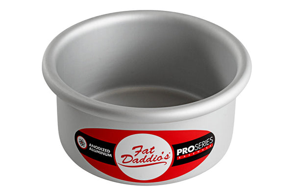 4 Inch Round x 2 Inch Deep Cake Pan Solid Bottom - Fat Daddios