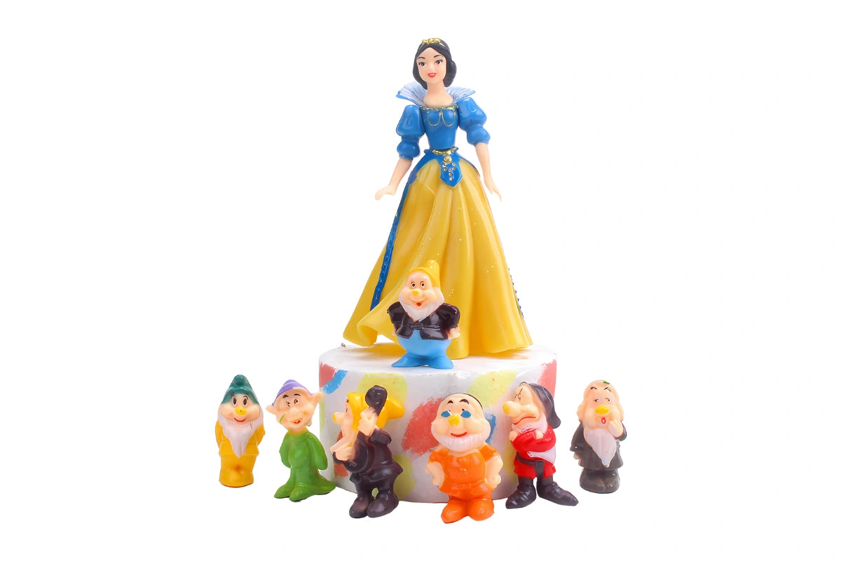 White Snow and the Seven Dwarfs Decoset (8 Pack) - Iconic Cake Art