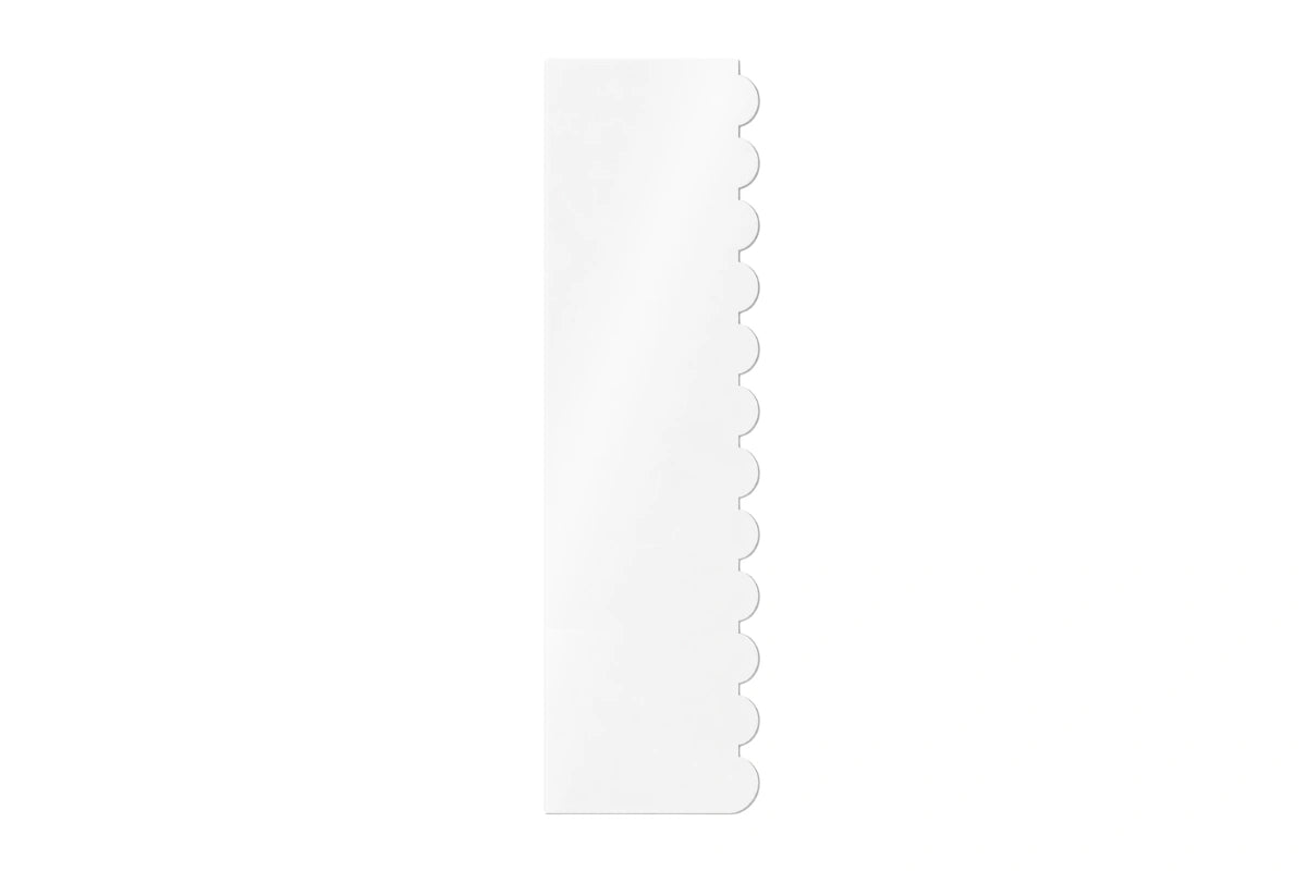 255mm 10 Inch Side Scrapers - Patterned Acrylic PME - Ribbed