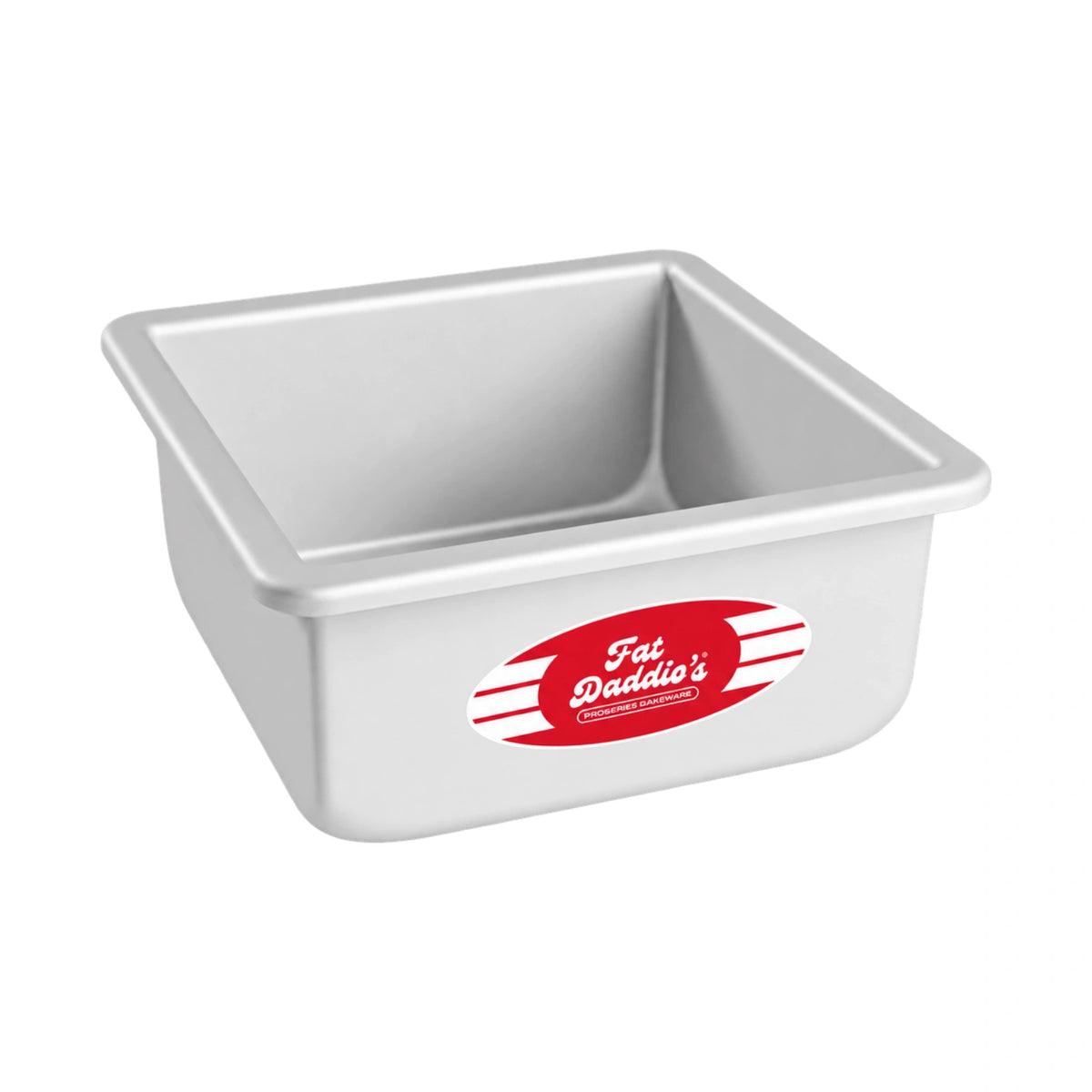 6 Inch x 6 Inch Square x 3 Inch Deep Cake Pan Solid Bottom - Fat Daddios