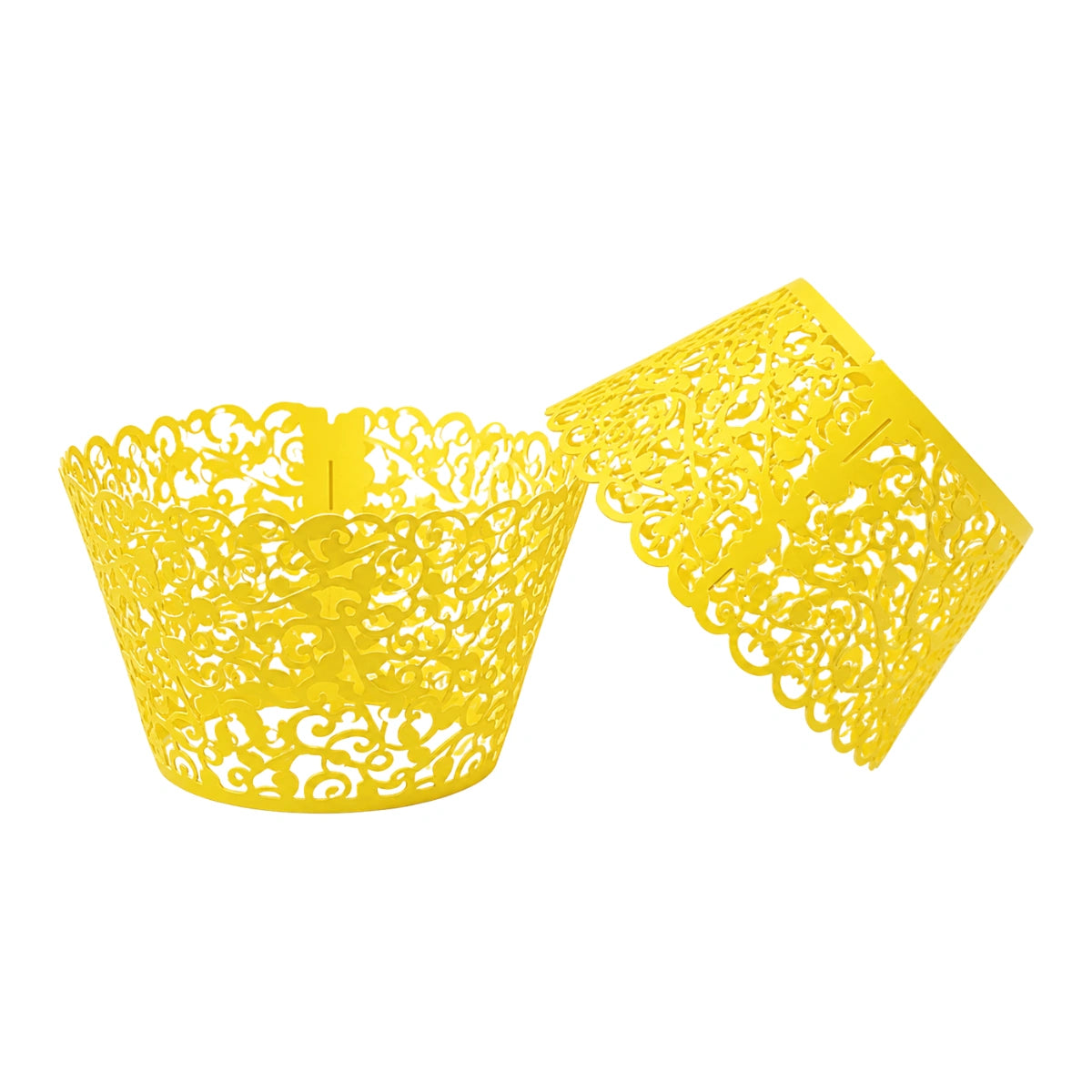 Gold Lace Cake Wraps - Cake Decorating Tools (12 Pack) - Gateau Art