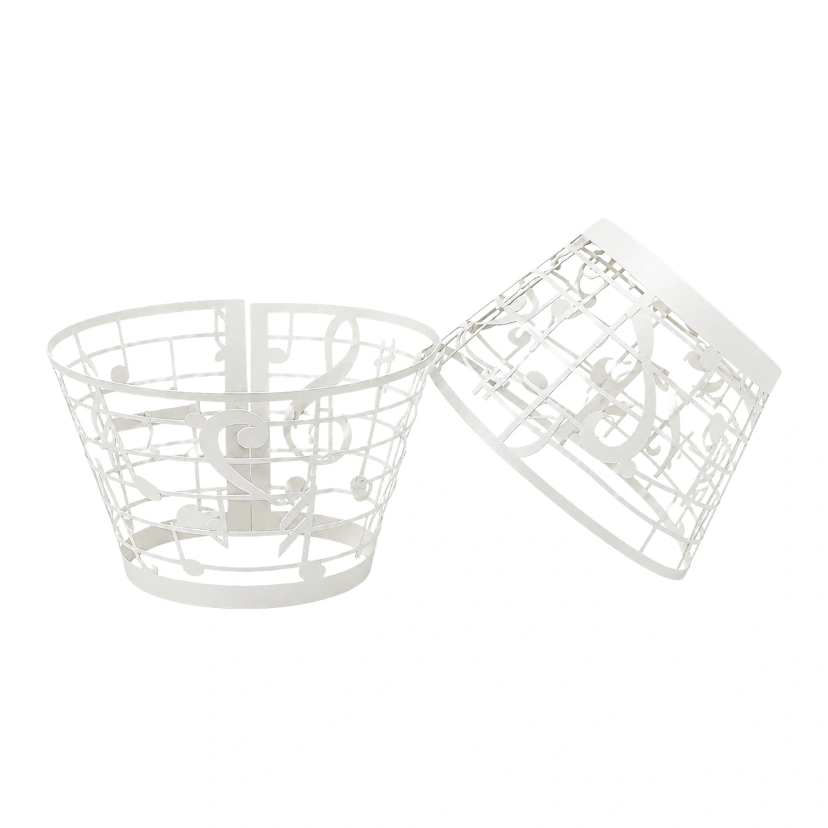 White Musical Note Cake Wraps Cake Decorating Tools - Pack of 12 - Gateau Art