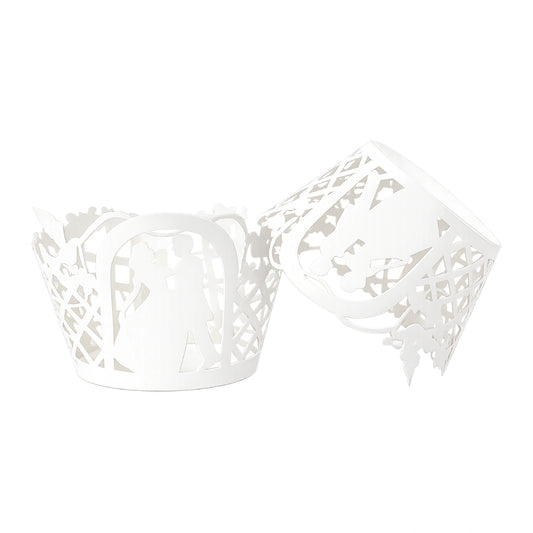 White Wedding Cake Wraps - Cake Decorating Tools - Pack of 12 - Iconic Cake Art